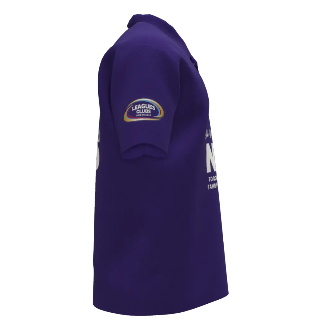 Mens Purple Polo