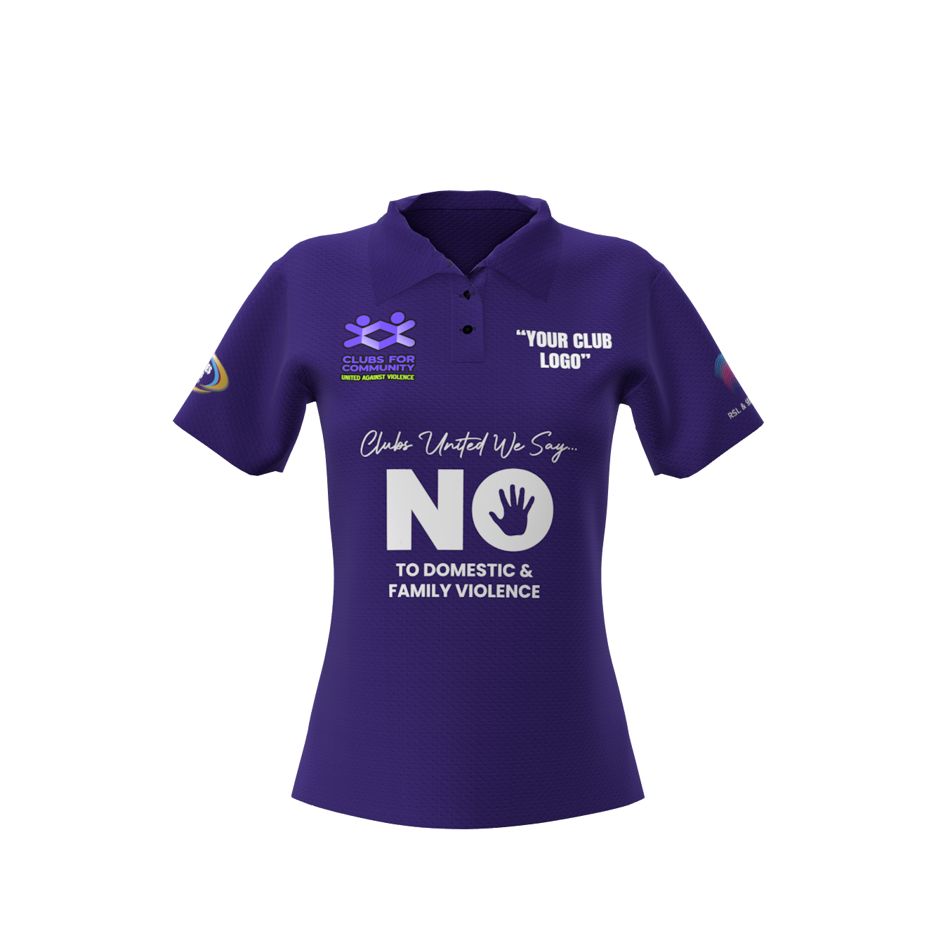 Clubs Womens Purple Polo