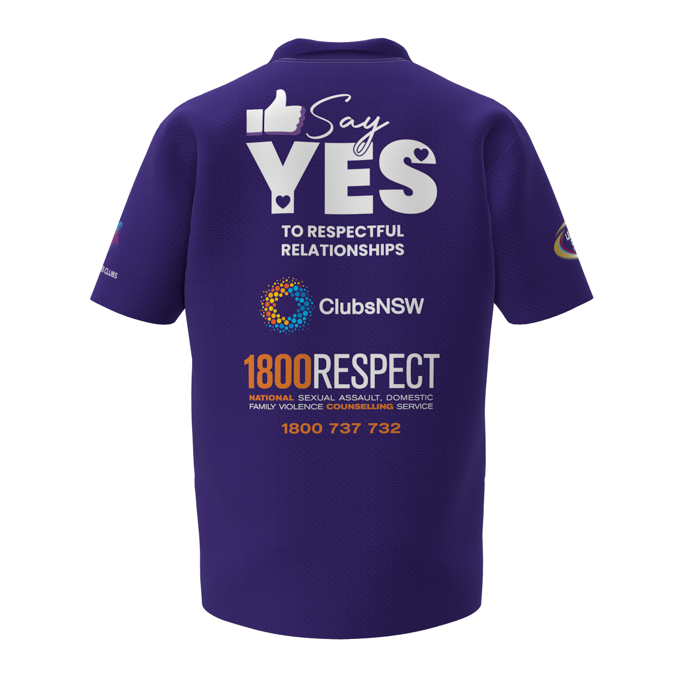 Clubs Mens Purple Polo