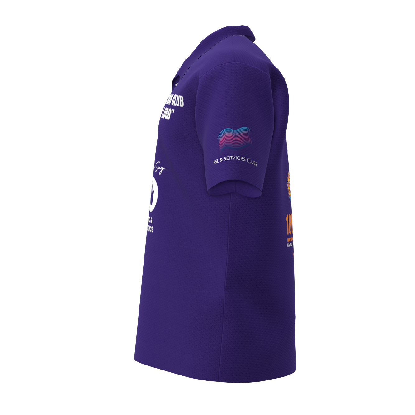 Clubs Mens Purple Polo