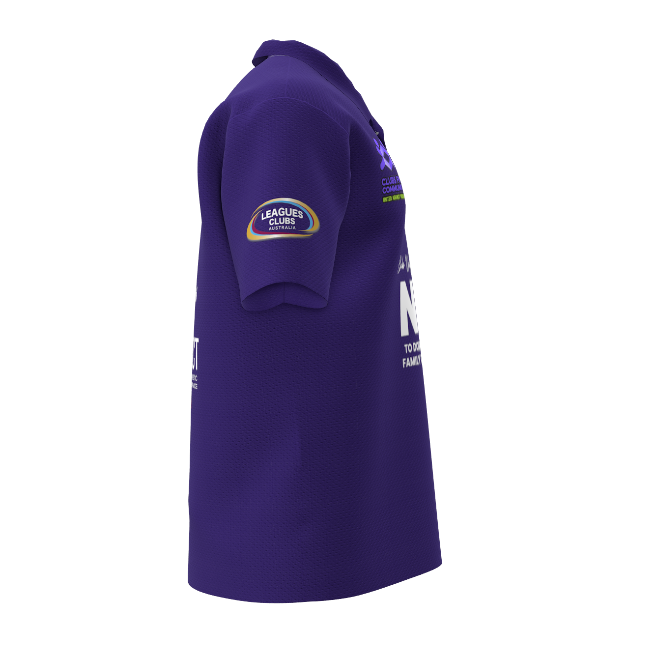 Clubs Mens Purple Polo