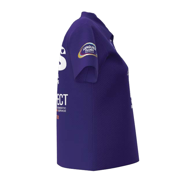 Clubs Womens Purple Polo