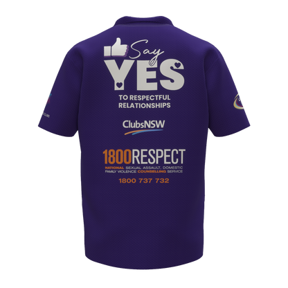 Clubs Mens Purple Polo