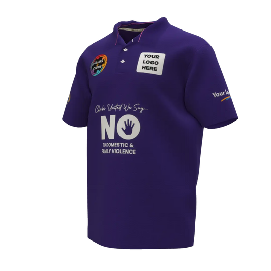 Clubs Mens Purple Polo