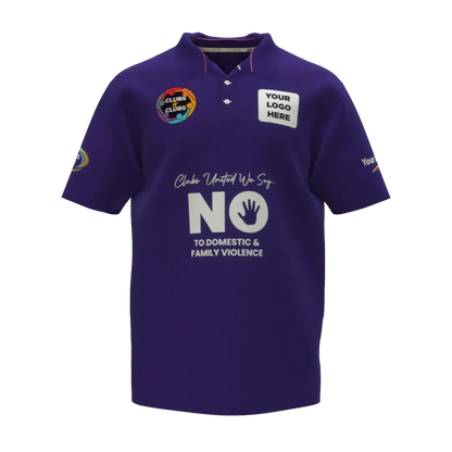 Clubs Mens Purple Polo