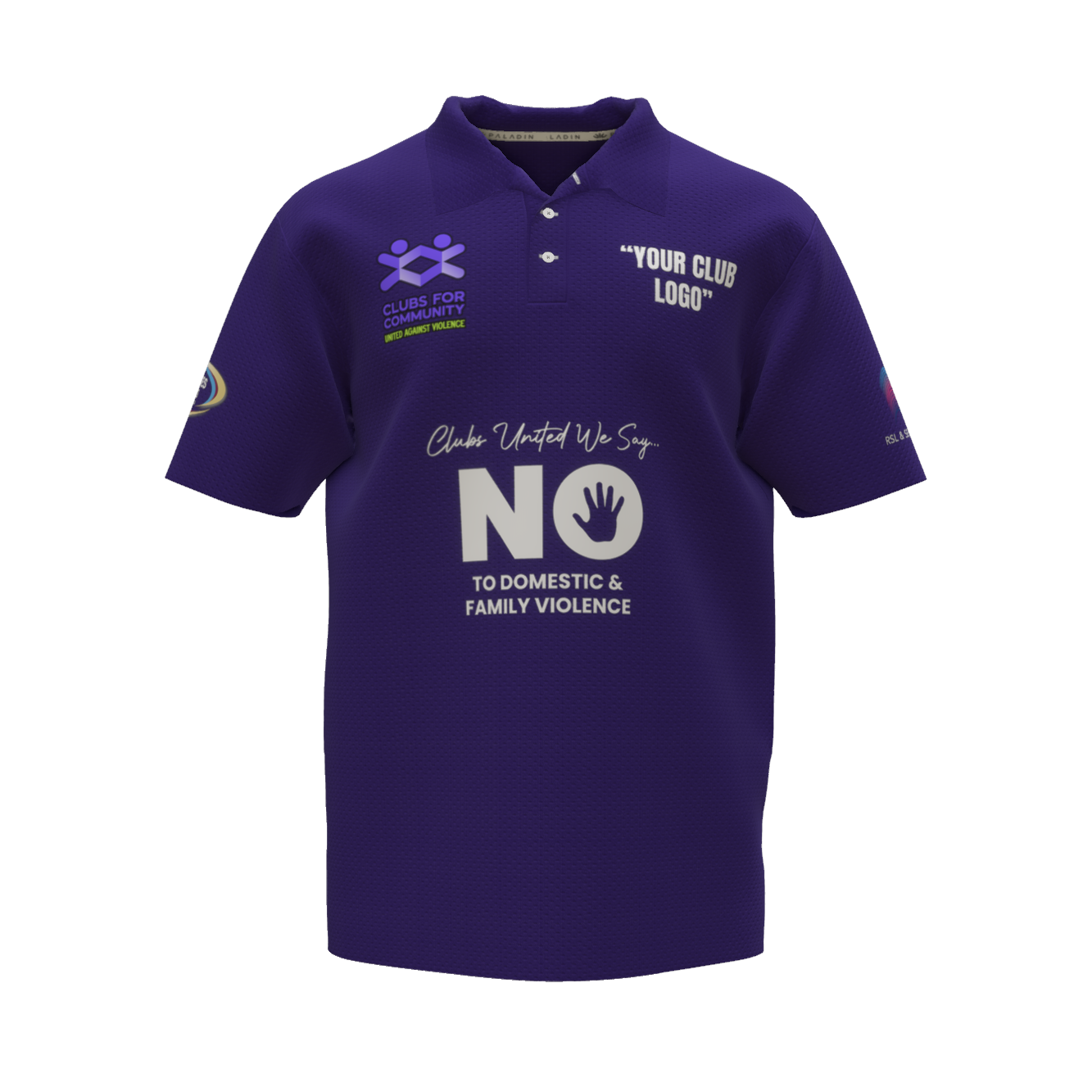 Clubs Mens Purple Polo