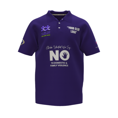 Clubs Mens Purple Polo