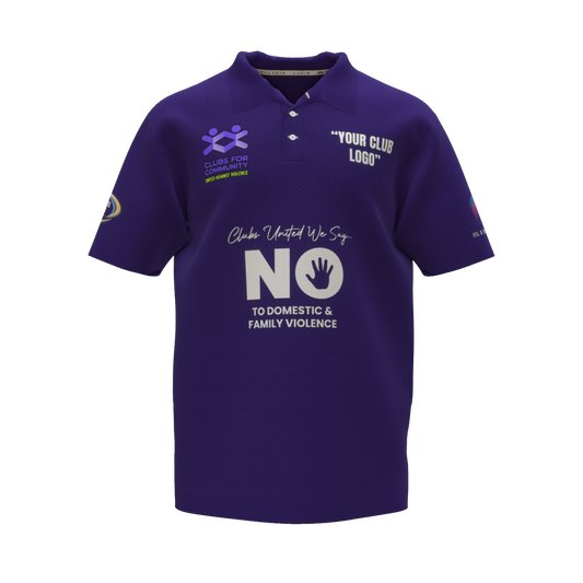 Clubs Mens Purple Polo