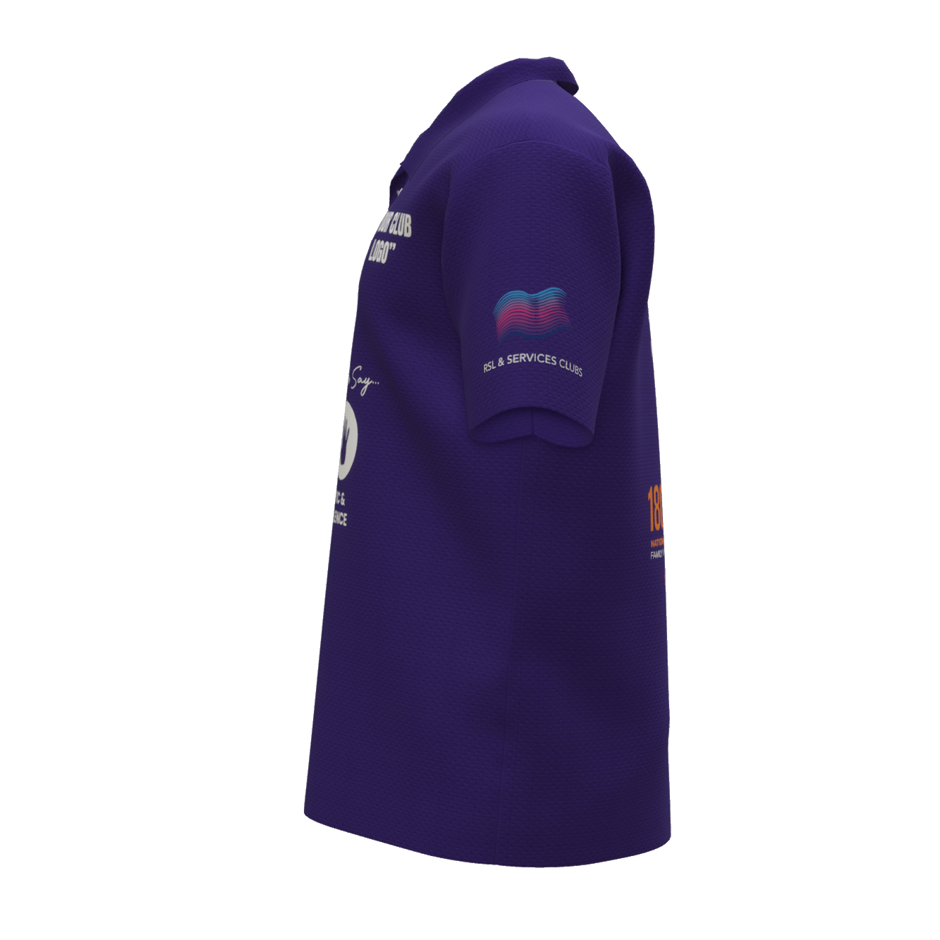 Clubs Mens Purple Polo
