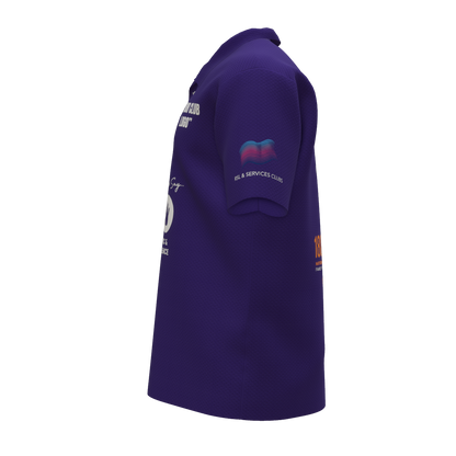 Clubs Mens Purple Polo