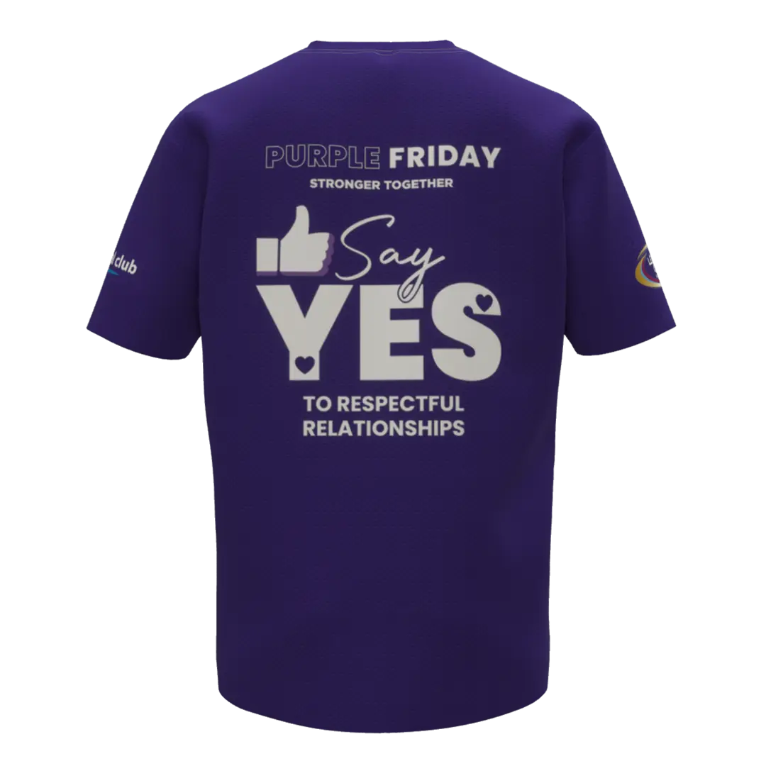 Clubs Mens Purple Tee