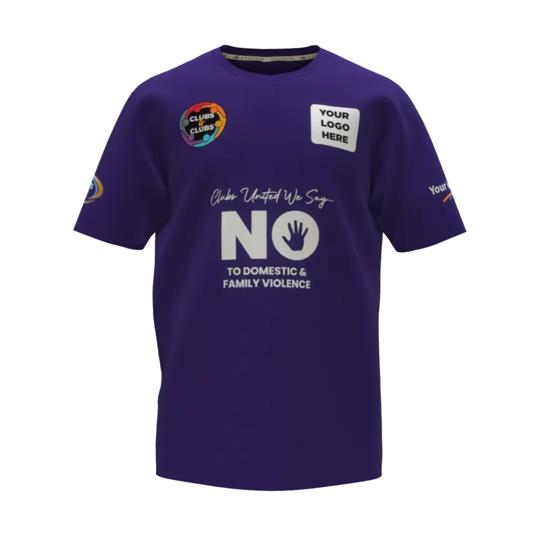 Clubs Mens Purple Tee