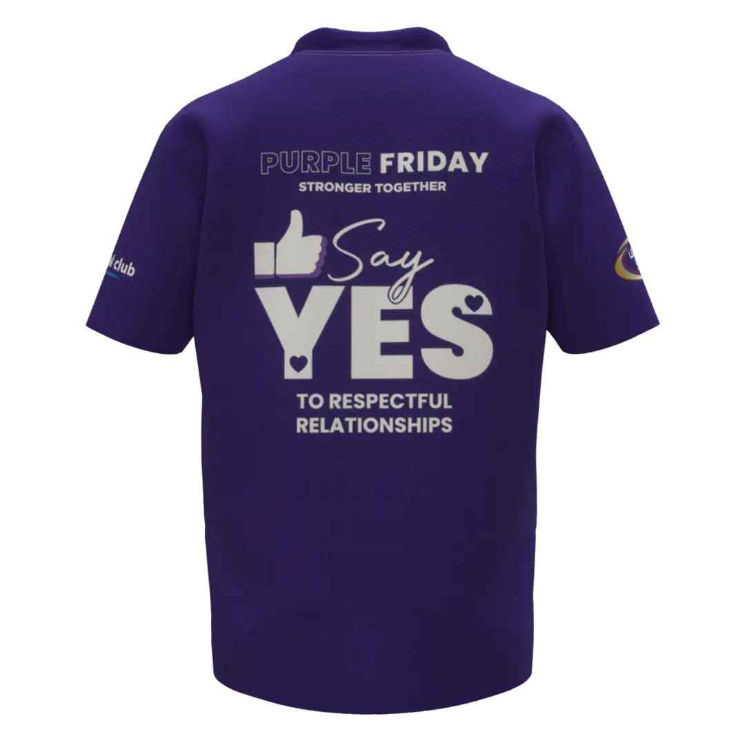 Mens Purple Polo