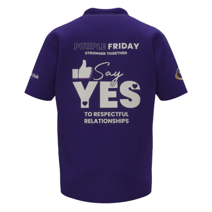 Mens Purple Polo