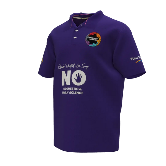 Mens Purple Polo