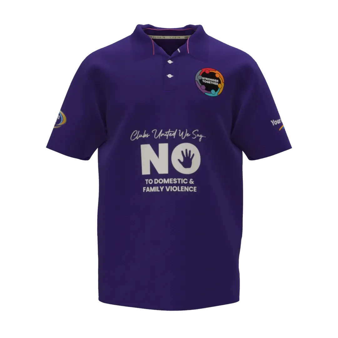 Mens Purple Polo