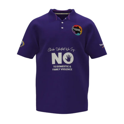 Mens Purple Polo