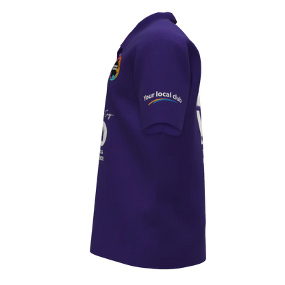 Mens Purple Polo