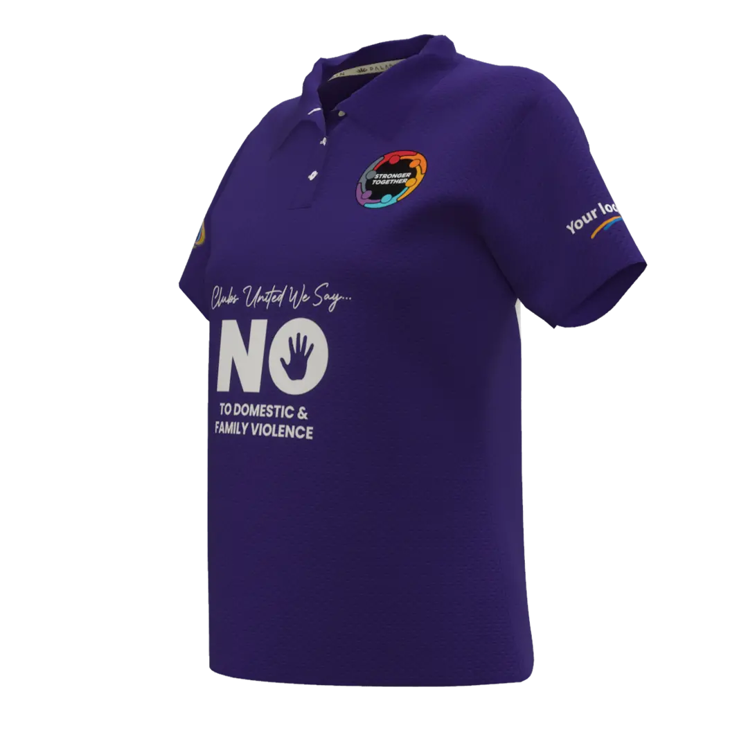Womens Purple Polo