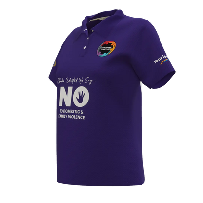 Womens Purple Polo