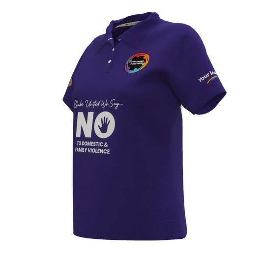 Womens Purple Polo