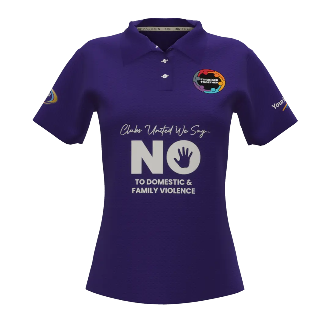 Womens Purple Polo