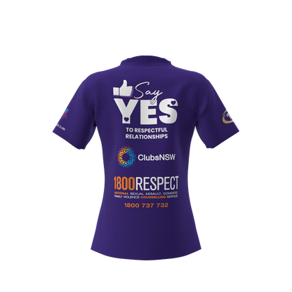 Clubs Womens Purple Polo