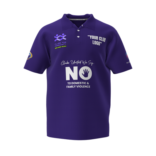 Clubs Mens Purple Polo