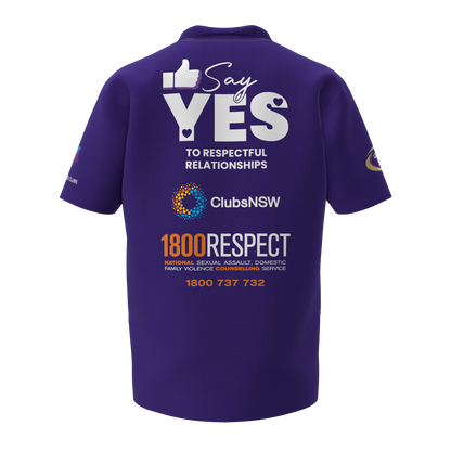 Clubs Mens Purple Polo