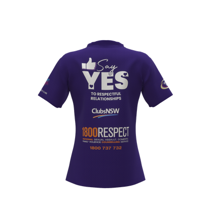 Clubs Womens Purple Polo