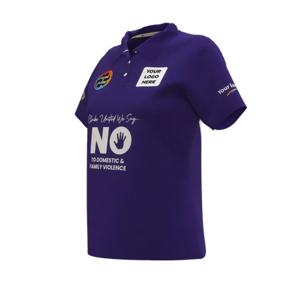 Clubs Womens Purple Polo