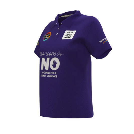 Clubs Womens Purple Polo