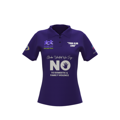 Clubs Womens Purple Polo