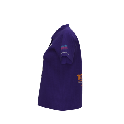 Clubs Womens Purple Polo