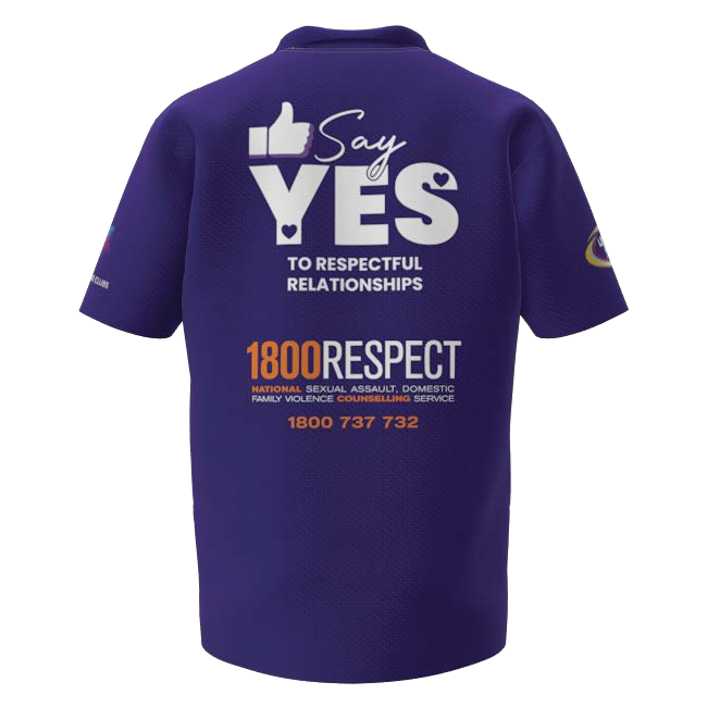 Clubs Mens Purple Polo