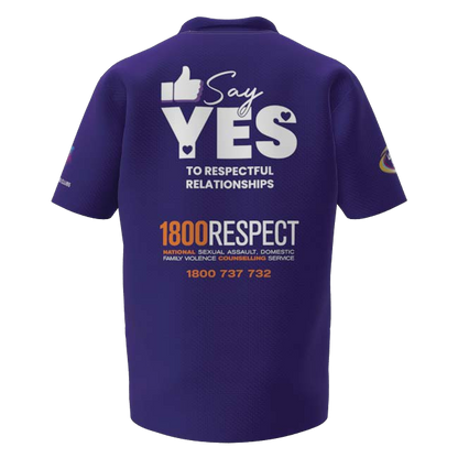 Clubs Mens Purple Polo