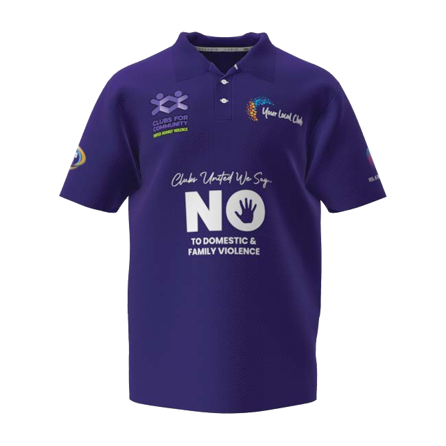Clubs Mens Purple Polo