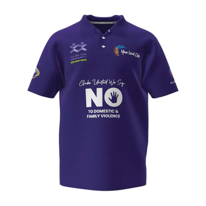 Clubs Mens Purple Polo