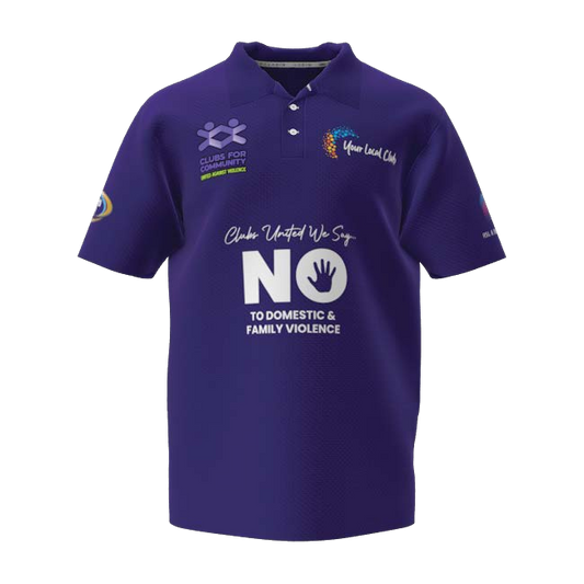 Clubs Mens Purple Polo