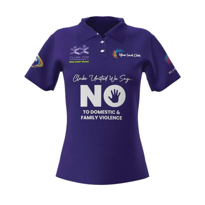 Clubs Womens Purple Polo