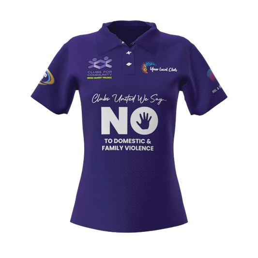 Clubs Womens Purple Polo