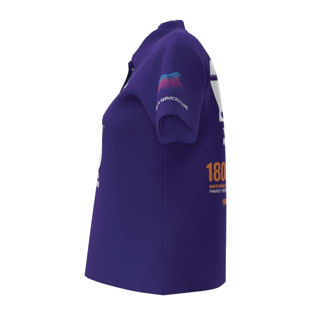 Clubs Womens Purple Polo